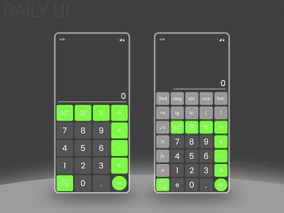 Daily UI Challenge 004 : Calculator