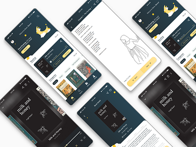 Exploration Design - Book Reading & listening Apps book apps design figma listening mobile modern ui reading ui ui trends uidaily uiux uixnerd user experience user interface ux