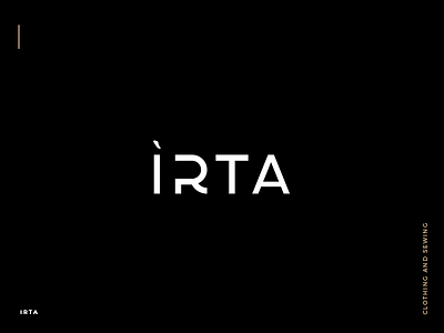 IRTA Brand branding classy clothing design identity logo logo design logotype minimalist sewing