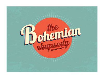 The Bohemian Rhapsody - Retro Type clean font font design graphic design illustration lettering minimal texture type type design typeface typespire typogaphy ui