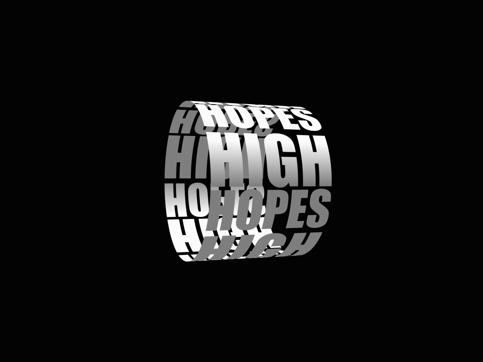 High Hopes - Typography afx motiongraphics moving type practice typography design