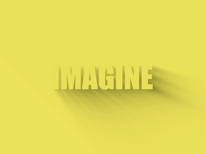 Imagine - Typography afx graphic design imagine minimal motion typo typogaphy
