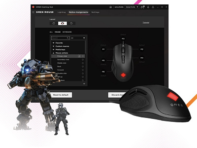 Gaming mouse branding design web