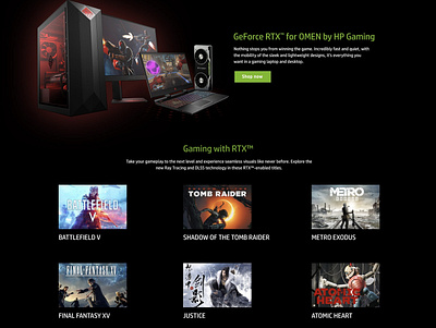 Gaming products branding design web