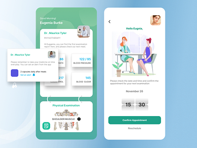 Healthy App app design ui ux