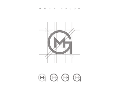 MOGA Salon Logo hair hair salon illustrator logo salon san diego vector