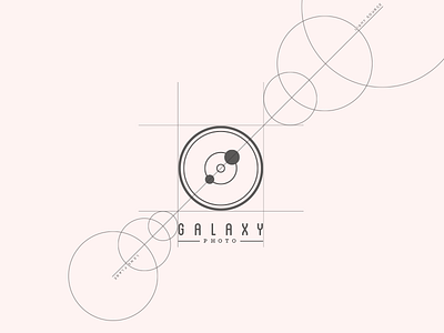 Galaxy Photo Logo astrophotography galaxy lens lens flare light source logo logo design photographer photography space