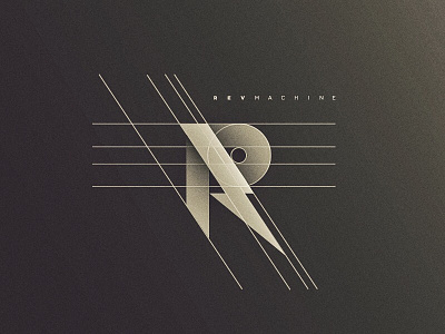 REV Machine Logo concept grids illustrator lighting logo logo design rev san diego vector