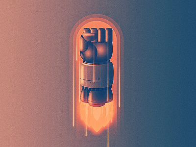 Rocket Fist fist illustration illustrator launch movement rocket rocket fist vector