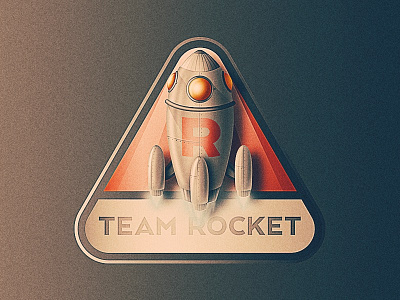 Team Rocket illustrator pokemon pokemon go rocket san diego skeuomorphic space vector vintage