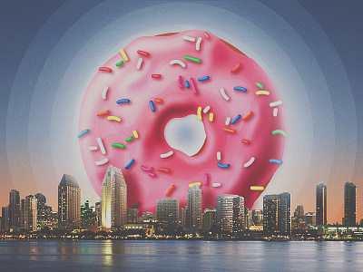 Donut Bar San Diego Promo breakfast city scape donut donut bar food landscape san diego sun sunrise