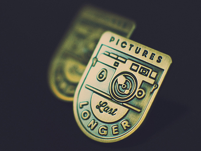 Photographer's Lapel Pin antique gold badge camera lapel pin photographer retro san diego vintage