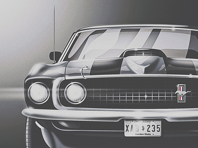 John Wick's '69 Mustang Mach 1 69 69 mustang cars classic classic car grain john wick mustang retro san diego skeuomorphic skeuomorphism