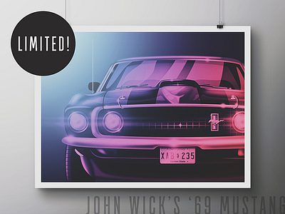 John Wick Tribute Poster 69 mustang john wick mach 1 mustang poster san diego the boogeyman