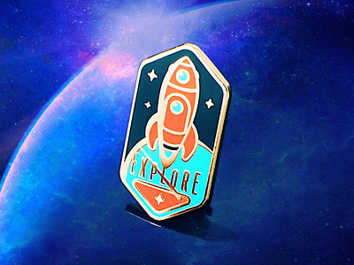 Space Explorer's Hard Enamel Pin