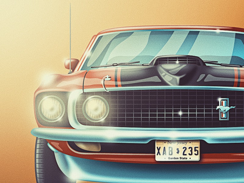 1969 mustang coupe wallpaper