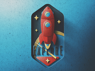 Space Explores Badge Paper Edition