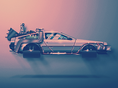 delorean wallpaper