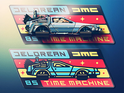 Delorean Badge Skeuo Update