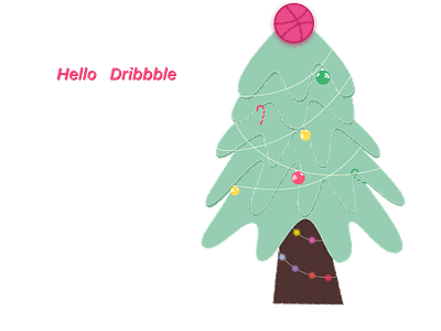 Hello Dribbble. illustration