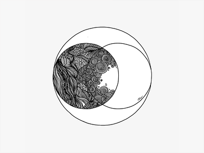 Collide bw illustration intuitive sacredgeometry vesica piscis