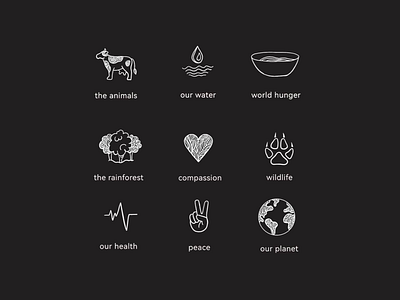 World Vegan Day (icon pack) branding bw design graphic design holiday icon pack icons illustration intuitive vegan