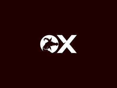 Ox Logo bull clean concept creative design icon illustration logo minimalist modern ox vector