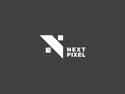 Next Pixel concept design logo logodesign logos logotype modern negative space next next pixel pixel rectangle ui unique ux