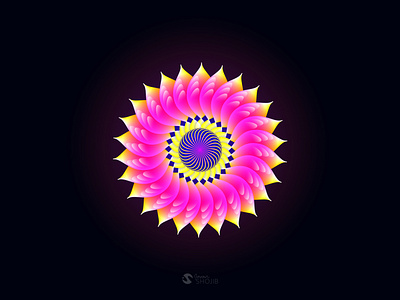 Glow Flower Illustration