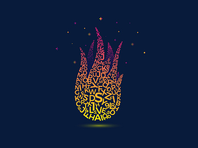 Fire Alphabet alphabet colorful concept design english fantasy fire graphic illustration inspiration