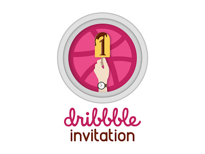 Dribbble Invitation Concept clean colorful concept cool creative design dribbble fantasy free graphic illustration invitation modern vector