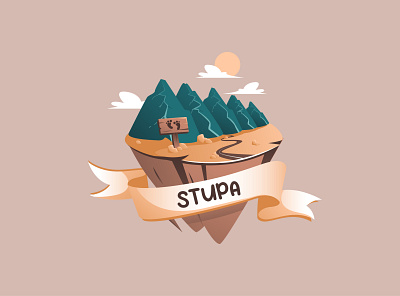 Illustration of STUPA'S Logo animation branding design graphic design illustration logo typography ui ux vector