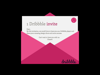 1 Dribbble Invite (CLOSED)