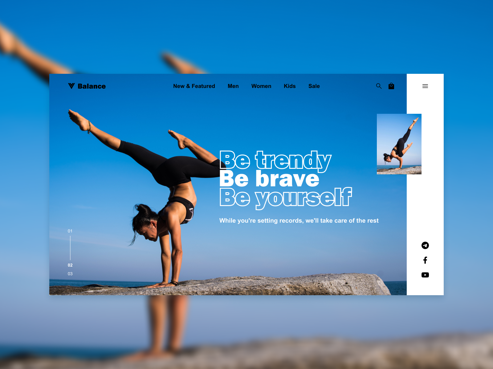 Sportswear/ WEB design by Anastasiya Shchepanouskaya on Dribbble