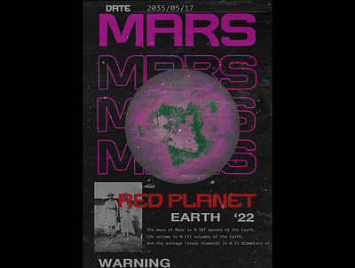 MARS ISPIRATION POSTER E-COMMERCE design ecommerce graphic design illustration poster typography