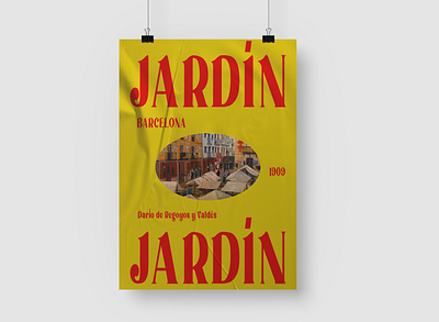 JARDÍN ADVERTISING POSTER ecommerce graphic design illustration poster typography