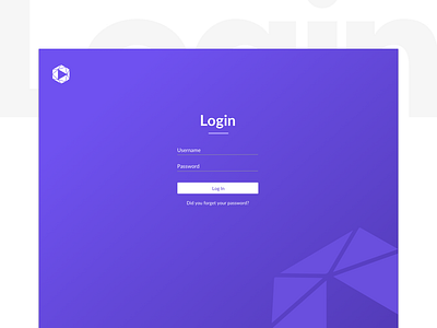Full Page Purple Login clean form login login login form login page login screen password purple simple site login ui username