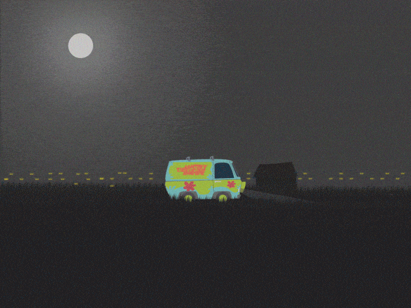 Motion Series #2- The Mystery Machine graphics machine motion mystery ux