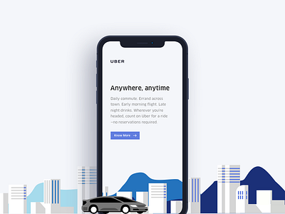 Uber Landing Page Concept ios iphone x style uber ui ux vraj247