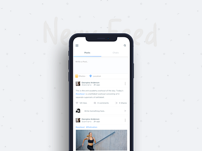 News Feed- Iphone X dashboard feed iphone news search ui ux vraj247 x