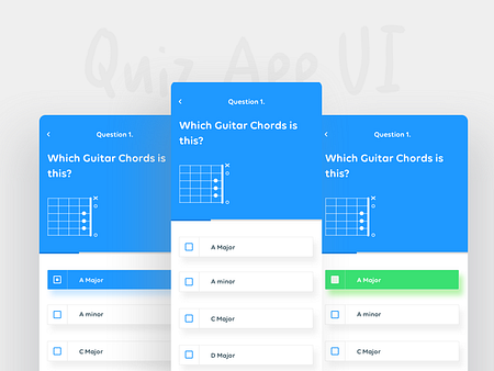 Browse thousands of Quiz UI images for design inspiration | Dribbble