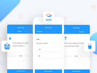 Scio Healthpoints alcohol android bmi healthcare ios onboarding screen ui ui ux design bangalore ux water wine