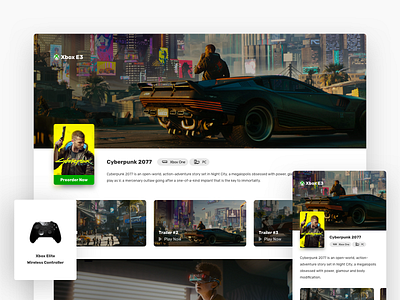 Cyberpunk 2077 - Webpage cyberpunk2077 design e3 responsive ui ux web xbox