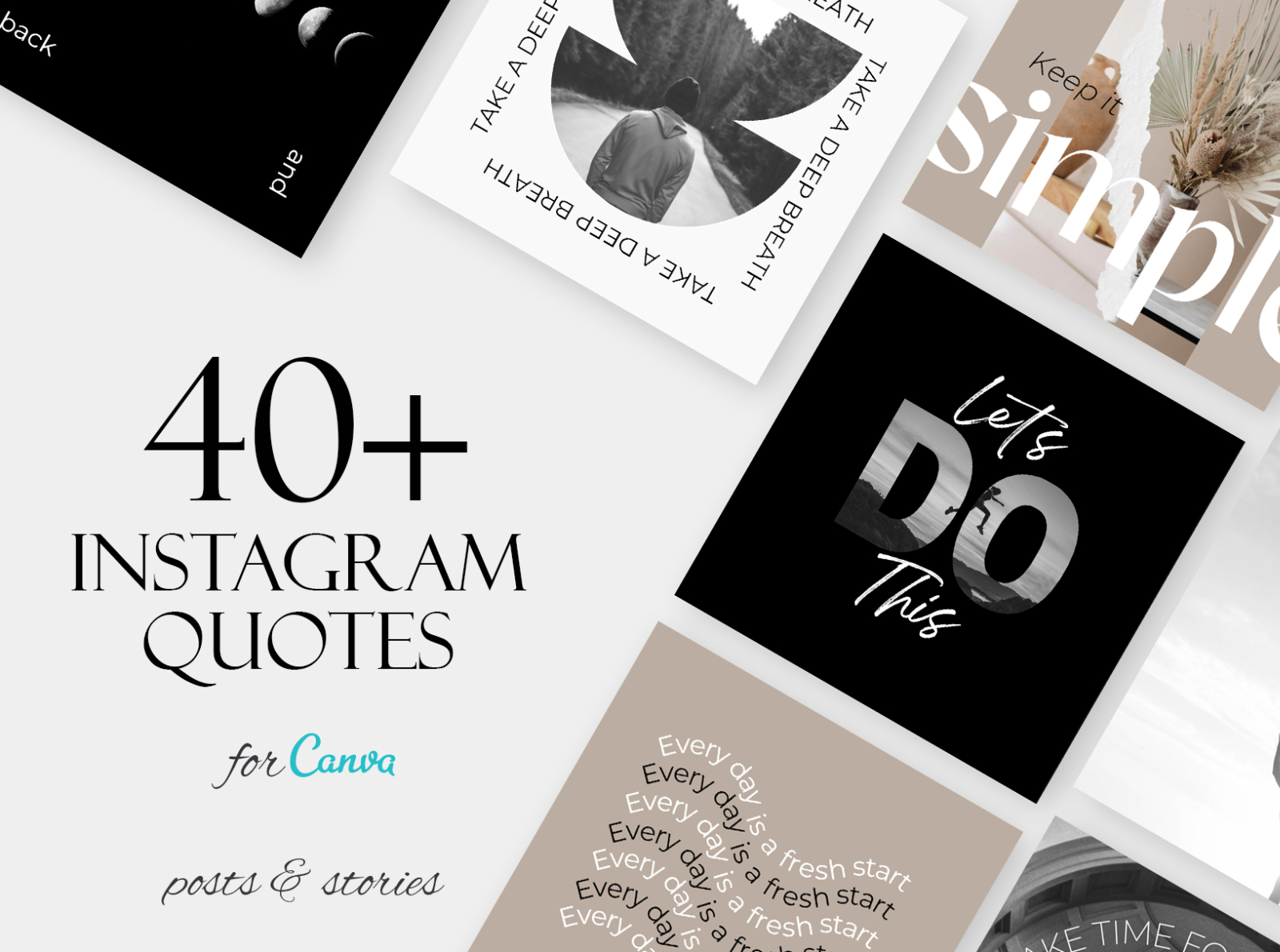 Inspirational Quotes Canva Templates by lu_templates on Dribbble