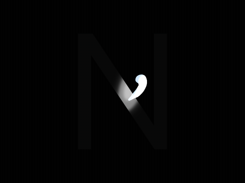 N | 36 Days of Type 2d 36 days of type after effects animation cel animation frame by frame light mograph motion design motion graphics photoshop shadows