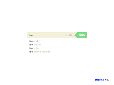 Day 022 - Search Bar dailyui search search bar