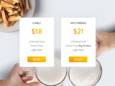 Day 030 - Pricing beer dailyui day030 pricing select