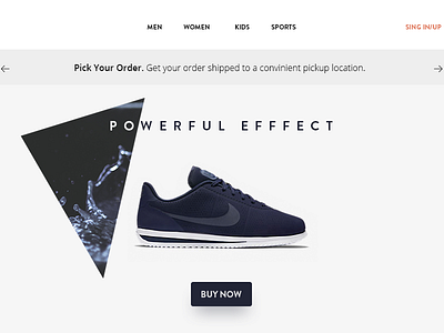 E-Commerce Header Design