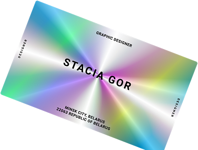 Business card branding business card graphic design holographic