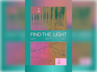 Poster - Find The Light (2) blue branding design figma graphic design illustration ui vector